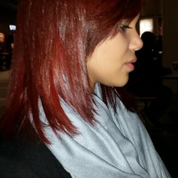 Vasuda Salon - The right side of her hair, he cut some bangs and thinned also. - Hair Salons Near Me - Seattle, Washington Vasuda Salon - The right side of her hair, he cut some bangs and thinned also. - Hair Salons Near Me - Seattle, Washington