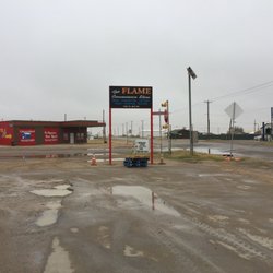 The Flame Convenience store - Plenty of parking for trucks on all side of the store for easy access