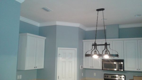 Interior painting - Interior painting with detailed trim work. Color matched the walls Interior painting - Interior painting with detailed trim work. Color matched the walls