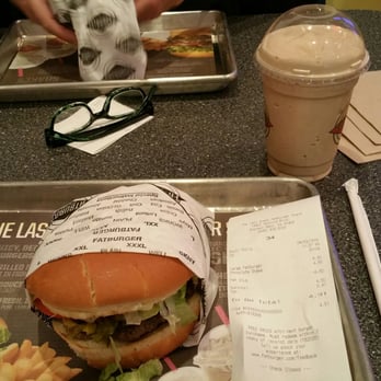 Fatburger - Having a large fatburger and chocolate shake. - Burgers Near Me - Sherman Oaks, California Fatburger - Having a large fatburger and chocolate shake. - Burgers Near Me - Sherman Oaks, California