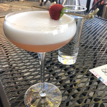Bowen House - Special Order: House gin, lemon, basil muddle, strawberry, & gin. - Cocktail Bars Near Me - Dallas, Texas Bowen House - Special Order: House gin, lemon, basil muddle, strawberry, & gin. - Cocktail Bars Near Me - Dallas, Texas