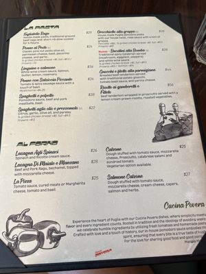 Menu photo 2 Osteria Povera Port Moody, BC