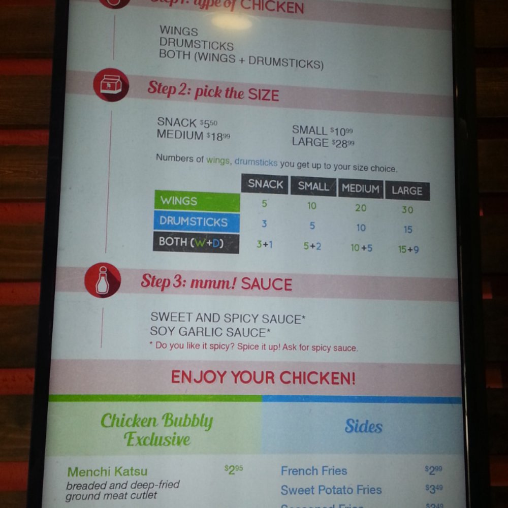 Chick'n Bubbly - menus - Korean Near Me - Pittsburgh, Pennsylvania Chick'n Bubbly - menus - Korean Near Me - Pittsburgh, Pennsylvania