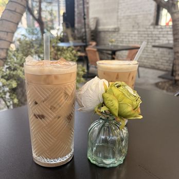 Levant Bistro + Bake Shop - Iced oat chai and decaf coffee - Gluten-Free Near Me - Los Angeles, California