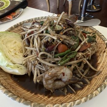 Lacha Somtum - Papaya Salad - Combination - Thai Near Me - Los Angeles, California