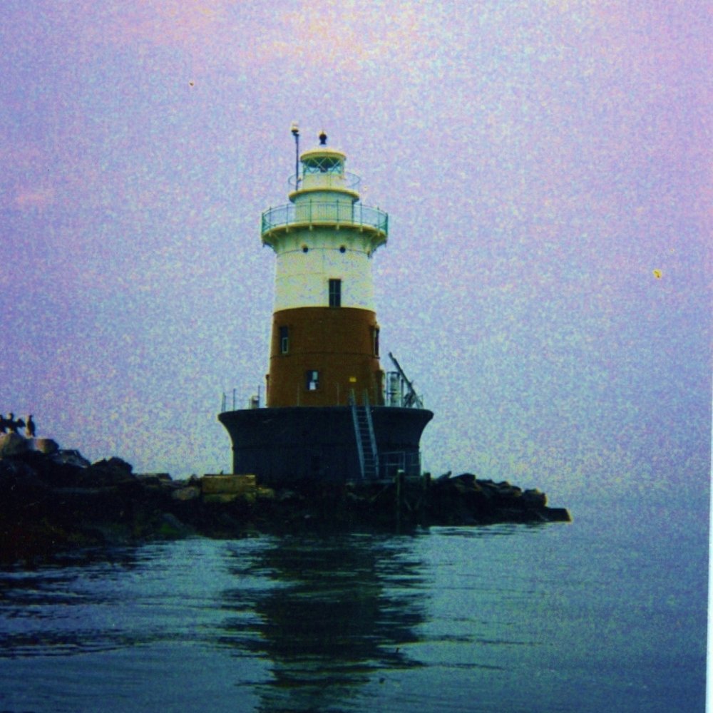 Green's Ledge Lighthouse - Lots of rocks all around the lighthouse - Landmarks & Historical Buildings Near Me - Norwalk, Connecticut