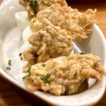 Fishwives - Fried oysters over devil eggs - Seafood Near Me - Pasadena, California Fishwives - Fried oysters over devil eggs - Seafood Near Me - Pasadena, California