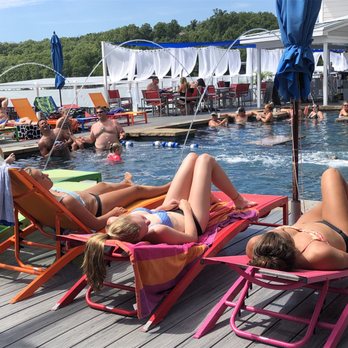 Boathouse Lakeside Bar & Grill - Poolside with an adult and kid section. - American Near Me - Eldon, Missouri