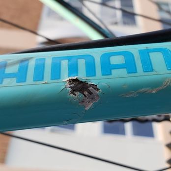 Spyder Composites - Damaged Santa Cruz Highball before repair - Bike Repair/Maintenance Near Me - Scotts Valley, California