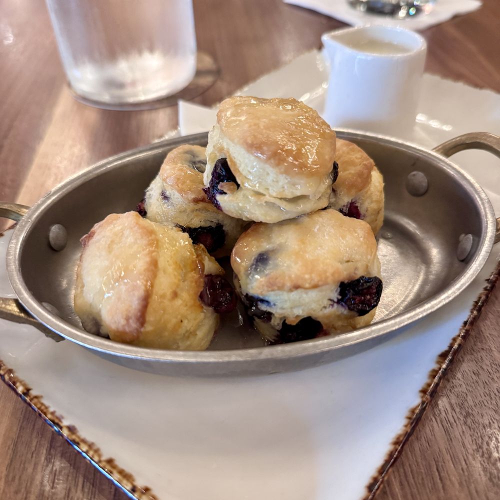 Haywire - Blueberry biscuits ($10.95) - New American Near Me - Austin, Texas Haywire - Blueberry biscuits ($10.95) - New American Near Me - Austin, Texas