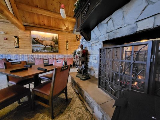 Photo of Blue Canyon Kitchen & Tavern - Twinsburg, OH, US. Fireside seating