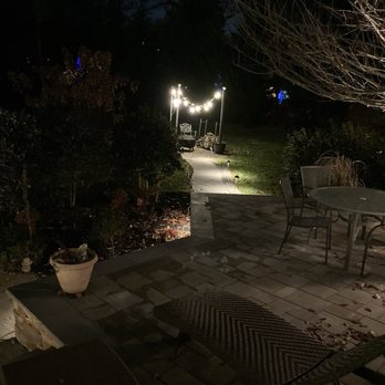 Eric's Nursery and Garden Center - View looking toward the firepit from the patio. - Nurseries & Gardening Near Me - Mount Laurel, New Jersey