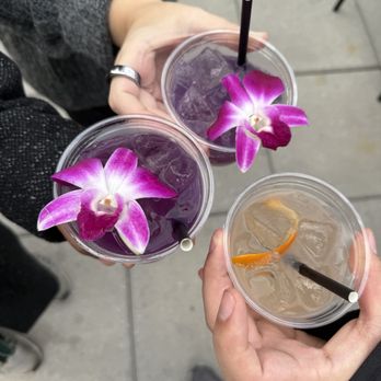 LH Rooftop - Purple Rain Sangria and Pamplemousse Spritz - Cocktail Bars Near Me - Chicago, Illinois
