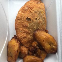 Check-N-Go Mini Mart - Plantains and pastalillo (like an empanada)