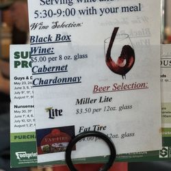 Fort Robinson Cafe - Alcohol options