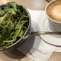 Smoke Salad and cappuccino