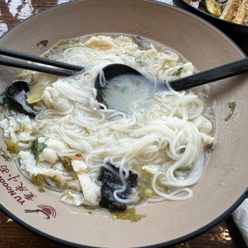 Yu Noodles - Flounder and fermented vegetable with rice noodle soup - Chinese Near Me - Silver Spring, Maryland