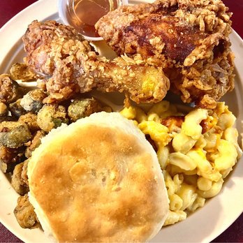 Doug's Place - Fried chicken, fried okra, mac&cheese, biscuit - Southern Near Me - Emerson, Georgia