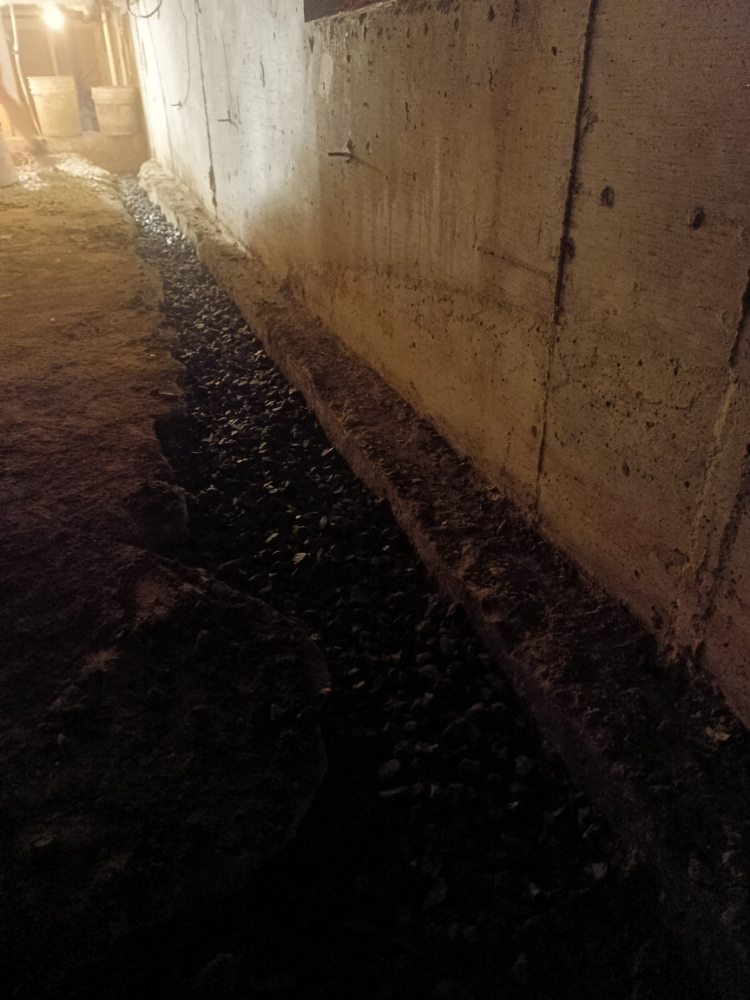 Slide of Interior Basement System