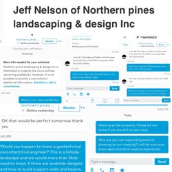 Northern Pines Landscaping - No-Call No-Show to our first scheduled appointment!