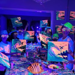 Paint and Glow By Davina - Celebrate your birthday with a Paint and Glow party. Text Davina to book today 619-944-1431 Cheers everyone!