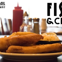 Brass Rail Restaurant - Lightly battered haddock served with fries and coleslaw.