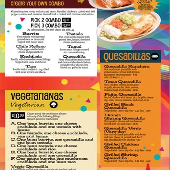 Fiesta Mexicana Garner - Combination Menu - Mexican Near Me - Garner, North Carolina