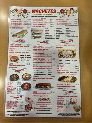 Menu photo 3 La Casa De Los Machetes Stanton, CA