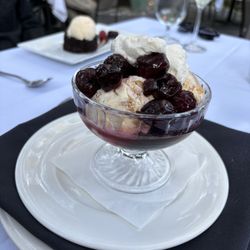 Dans At Green Hills - The seasonal cherry dessert.