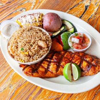 Mambo Seafood - Z Style Grilled Salmon - Seafood Near Me - Baytown, Texas