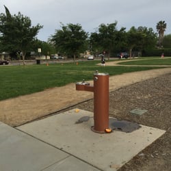 Westfield Park - Water fountain next to the running track