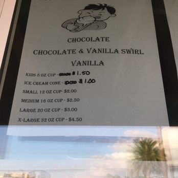 Coastal Sno - a menu for a soft serve ice cream - Food Stands Near Me - Gretna, Louisiana Coastal Sno - a menu for a soft serve ice cream - Food Stands Near Me - Gretna, Louisiana