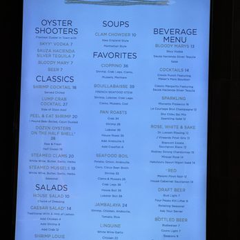 The Oyster Bar - Menu - Bars Near Me - Stateline, Nevada The Oyster Bar - Menu - Bars Near Me - Stateline, Nevada