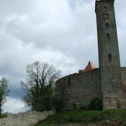 Hotel Burg Abenberg - Blick auf die Burg vom Turnierplatz aus