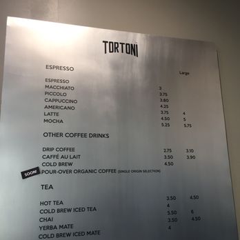 Tortoni Caffe - Menu 2018 - Coffee & Tea Near Me - Sherman Oaks, California