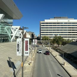 View from one of the walkways in the convention center