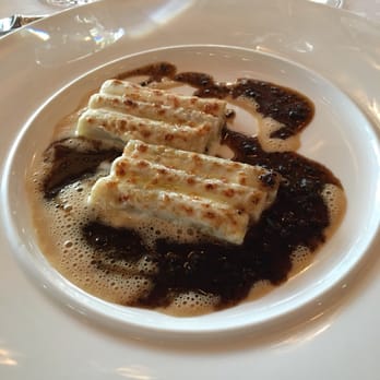 La Grande Cascade - My favorite dish here pasta stuffed with foie gras In a fresh black truffles sauce - French Near Me - Paris, 75