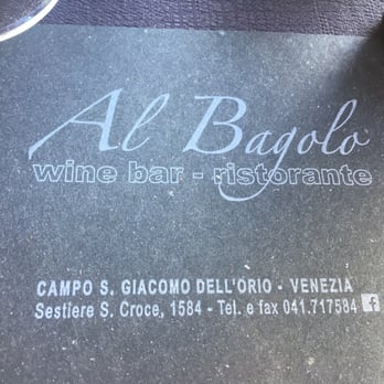 Al Bagolo - Address - Bars Near Me - Venezia, 34 Al Bagolo - Address - Bars Near Me - Venezia, 34