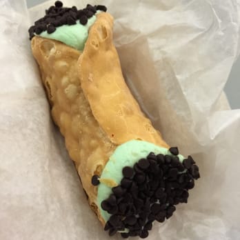Mike's Pastry - Mint chocolate chip cannoli - Bakeries Near Me - Cambridge, Massachusetts Mike's Pastry - Mint chocolate chip cannoli - Bakeries Near Me - Cambridge, Massachusetts