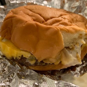 Boxcar Burgers - My build your own burger. The toppings were fine, but the meat just isn't great. - Hot Dogs Near Me - Ronkonkoma, New York Boxcar Burgers - My build your own burger. The toppings were fine, but the meat just isn't great. - Hot Dogs Near Me - Ronkonkoma, New York