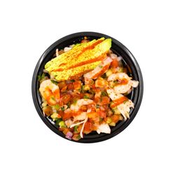 Cup of Ceviche - shrimp, jaiva, cucumber, tomato, cilantro, jalepeño, red onion, clamato, lime, hot sauce, tajin - additional for avocado