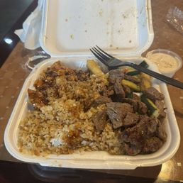 Chicken and steak Chicken and steak