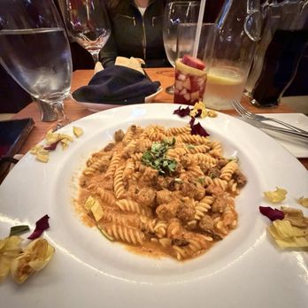 Federicos Grill - My GF pasta in vodka sauce with sausage! Delicious!!! - Wine Bars Near Me - Fremont, California