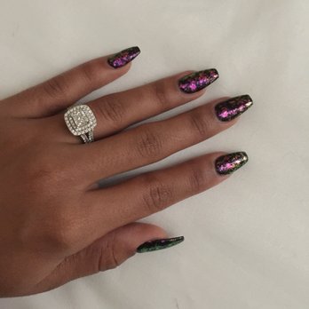 Ling Nails - Nails and nail color by Shannon, final effect (the sparkles) by Mrs. Ling. - Nail Salons Near Me - Jacksonville, Florida