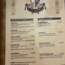 L'Incontro - Menu