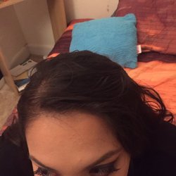 Art & Beauty Salon - This is the front with no volume, no style whatsoever, and tons of hair spray. She looked like she had just woken up with messy hair