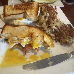 Breakfast sandwich on sourdough. Breakfast sandwich on sourdough.
