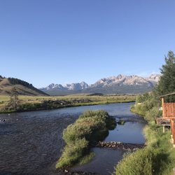 Woolley's Rendezvous at the Bridge Street Trailhead - Bar view looking at the mountains