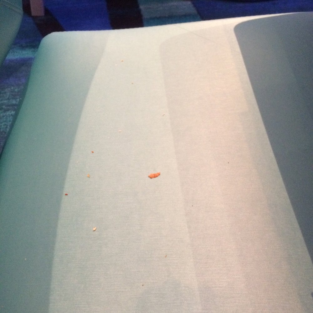 Oceano - Food Crumbs on 2 seat at our table, I had to brush them off both seats. - Seafood Near Me - Reno, Nevada Oceano - Food Crumbs on 2 seat at our table, I had to brush them off both seats. - Seafood Near Me - Reno, Nevada