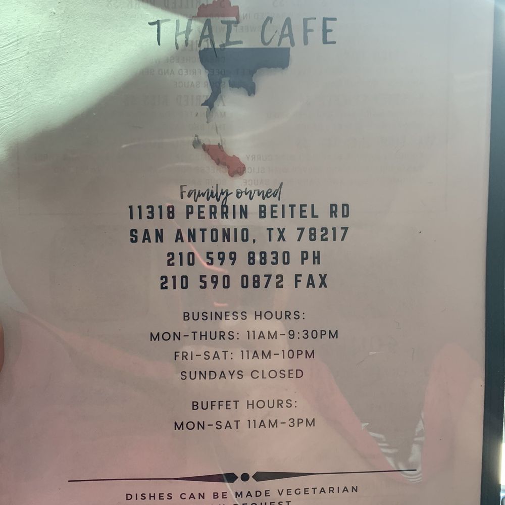 Thai Cafe - Menu - Thai Near Me - San Antonio, Texas Thai Cafe - Menu - Thai Near Me - San Antonio, Texas